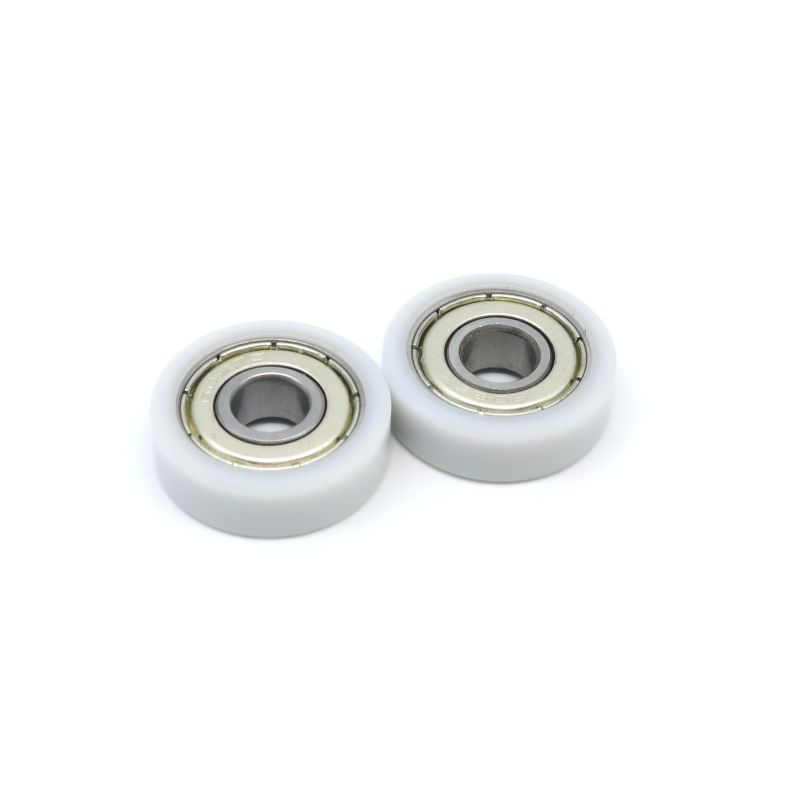 BS60826-8white Plastic Coated Deep Groove Ball Bearing 