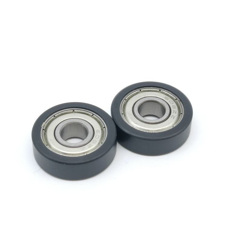 BS60826-8Black Plastic Coated Deep Groove Ball Bearing 